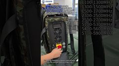Latest styles 12 Band Backpack Jammer Aluminum Alloy Case Anti Drone System 500MHz